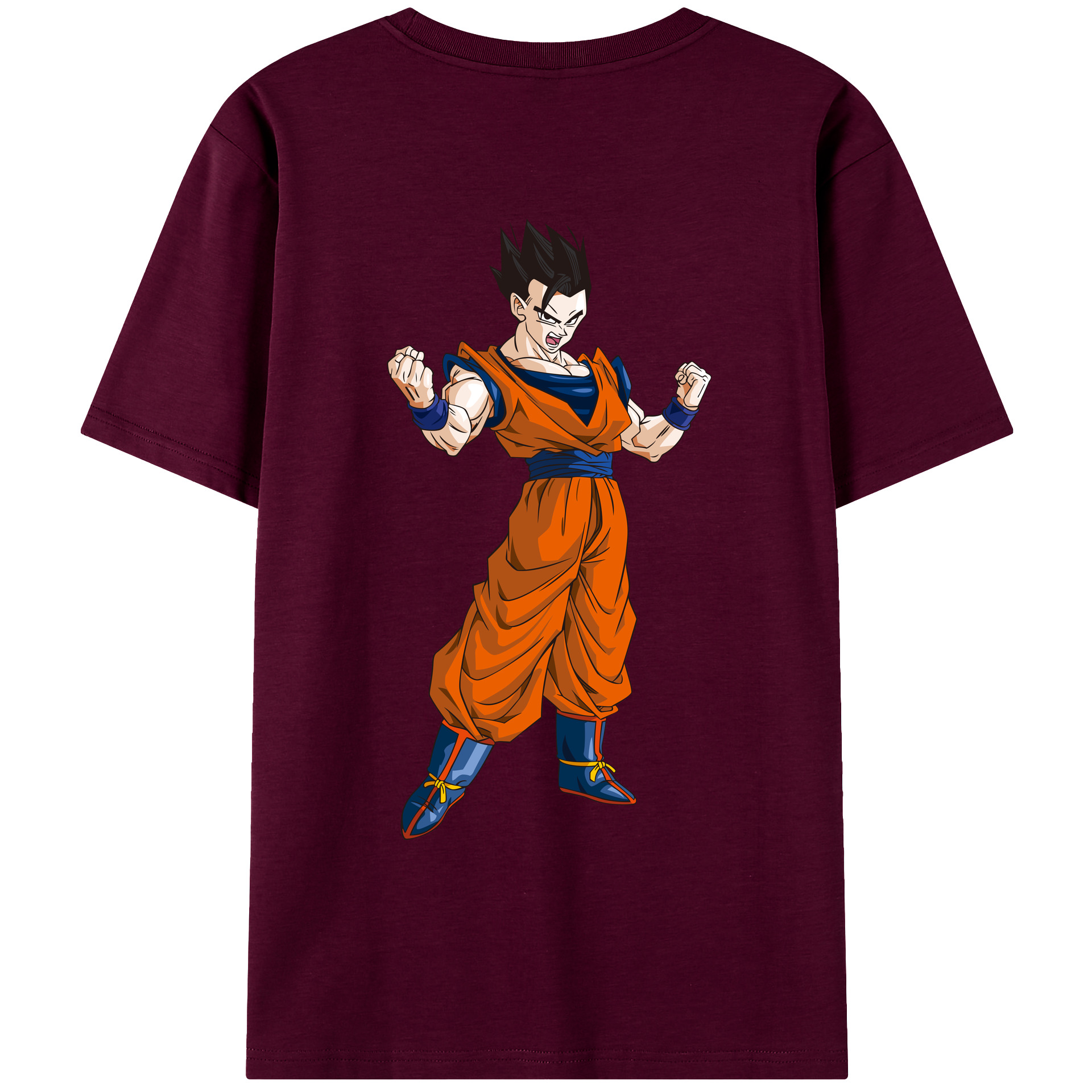 （画像用） ドラゴンボール 孫 悟飯（そんごはん）DRAGON BALL Son Gohan レディース半袖Tシャツ(バックプリント)